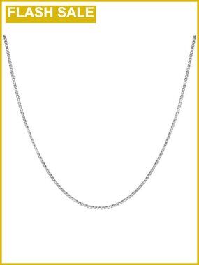 Sterling Silver 1mm Box Chain Necklace for Women 18 Inches Tarnish Resistant